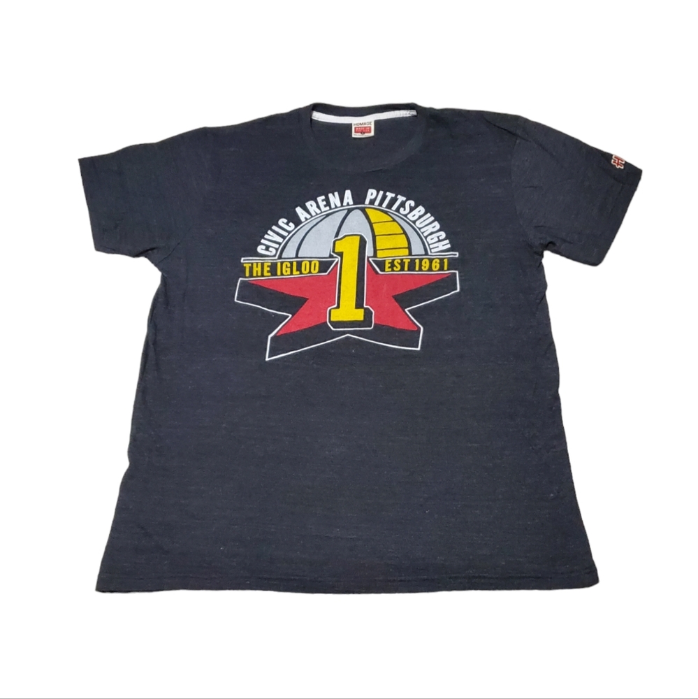 Old School Homage Pittsburgh Penguins Civic Arena The Igloo tee